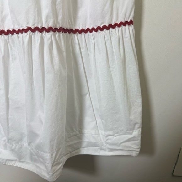 Madewell Rickrack Cattail Tiered Midi Dress Size XS Cotton Sleeveless - Picture 3 of 8